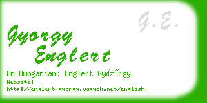 gyorgy englert business card